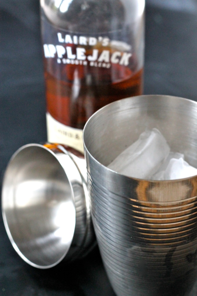 applejack cocktail and homemade grenadine