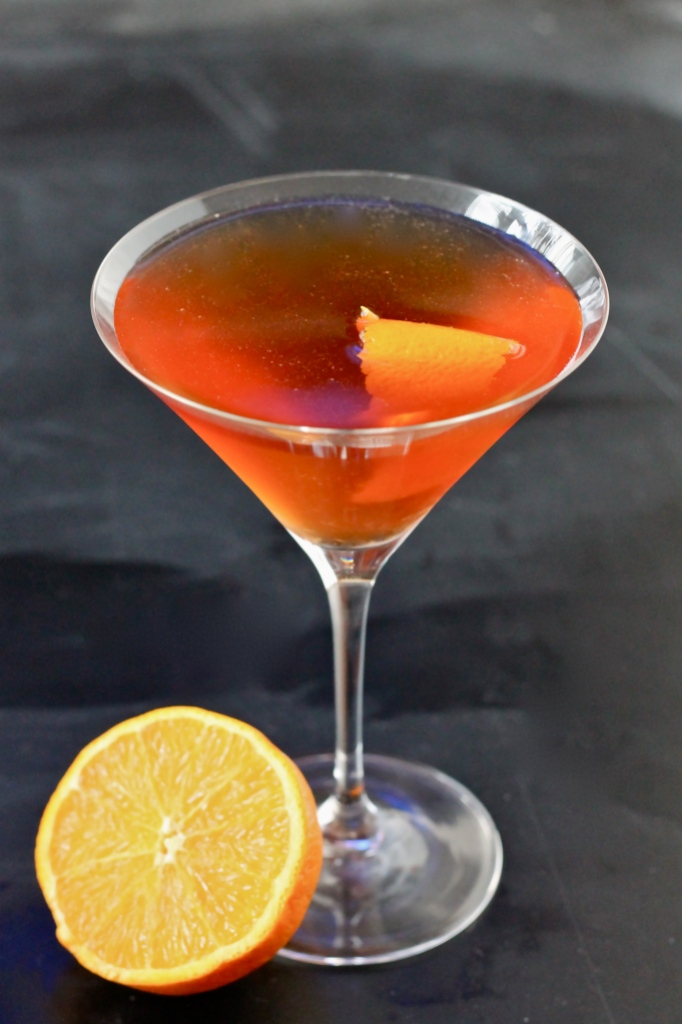 applejack cocktail and homemade grenadine