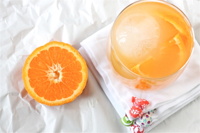 bourbon and tangerine cocktail