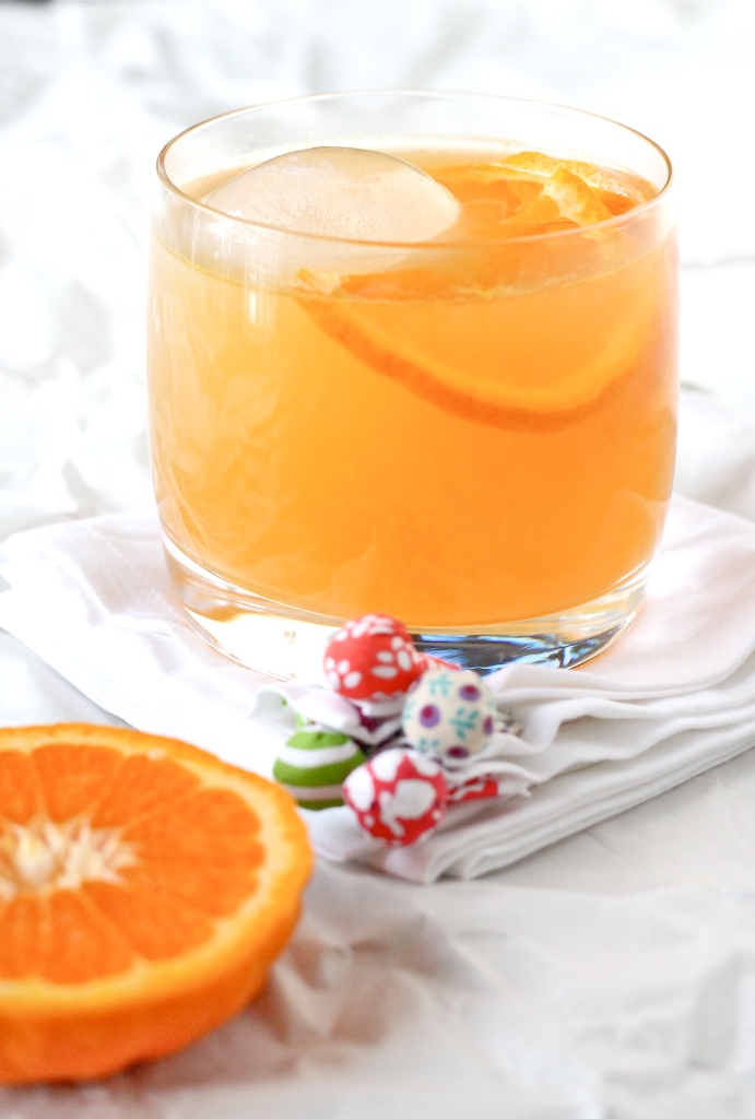 bourbon and tangerine cocktail