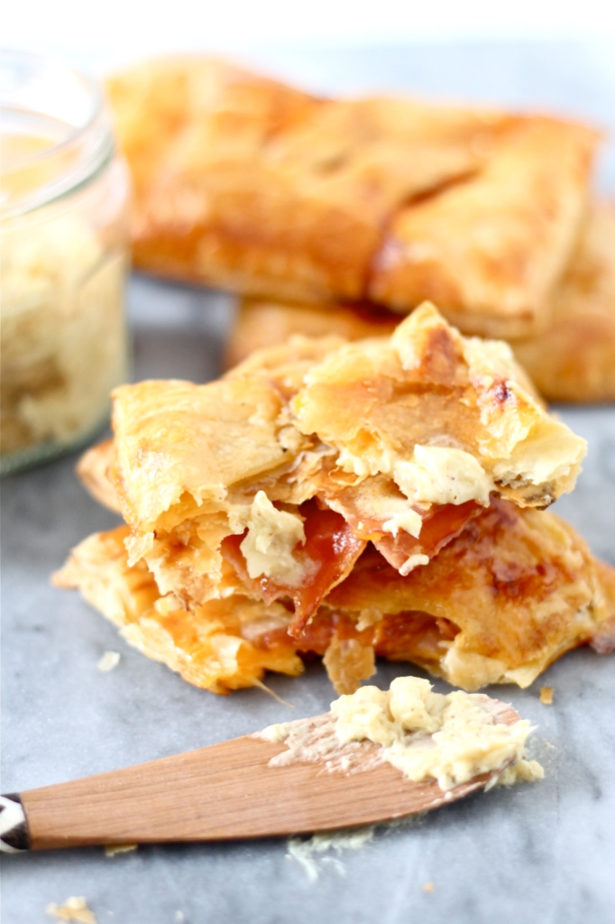 Grown-Up Ham and Cheese Hot Pockets with Mustard Butter